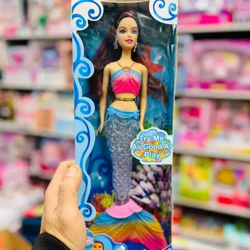 عروسک باربی پری دریایی مفصلی