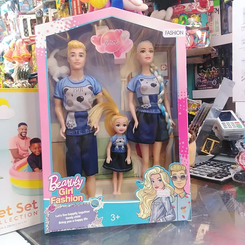 عروسک باربی خانواده سه نفره