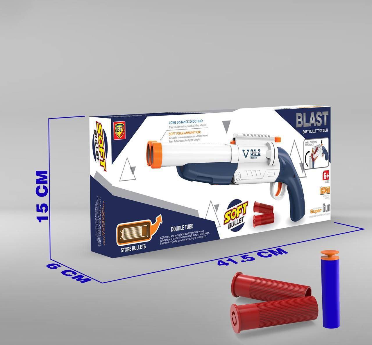 تفنگ دولول  کمر شکن پوکه پران